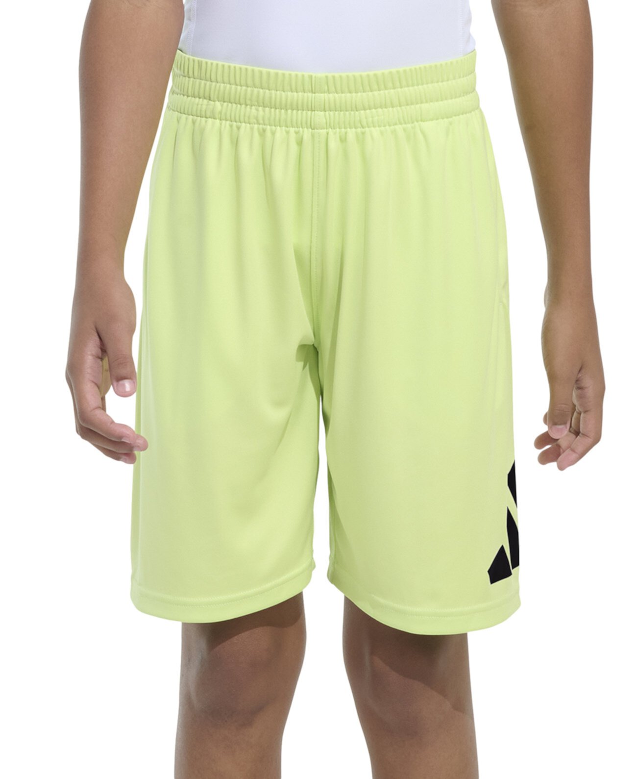 Big Boys Elastic-Waistband Big Logo Shorts Adidas