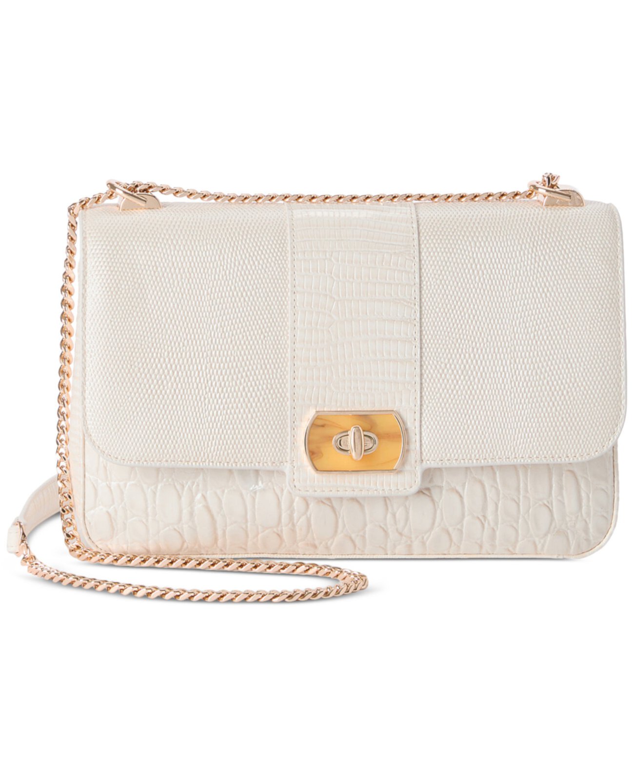 Rosalie Sea Salt White Carman Small Leather Handbag Brahmin