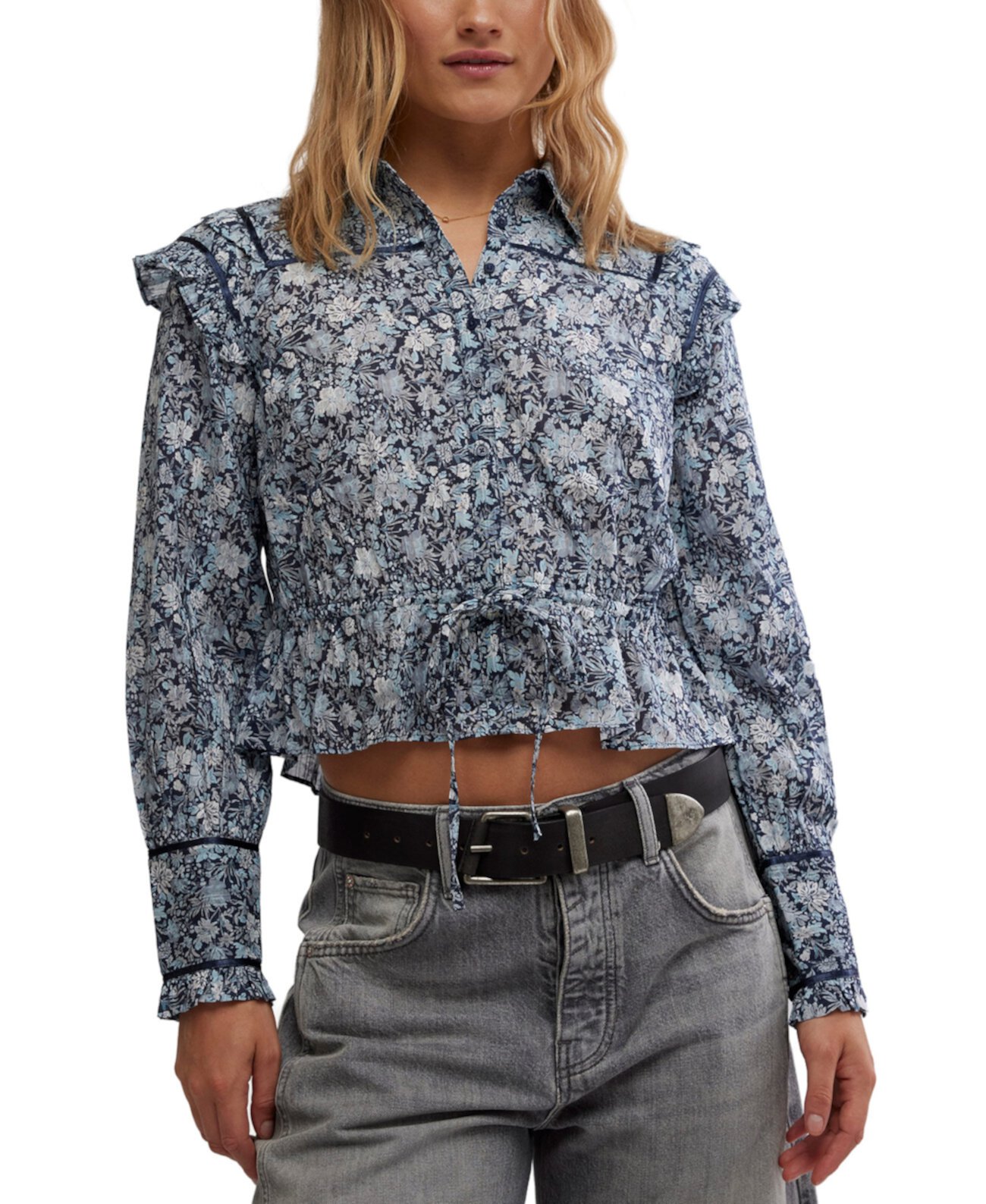 Women's Cotton Printed Daybreak Blouse Free People