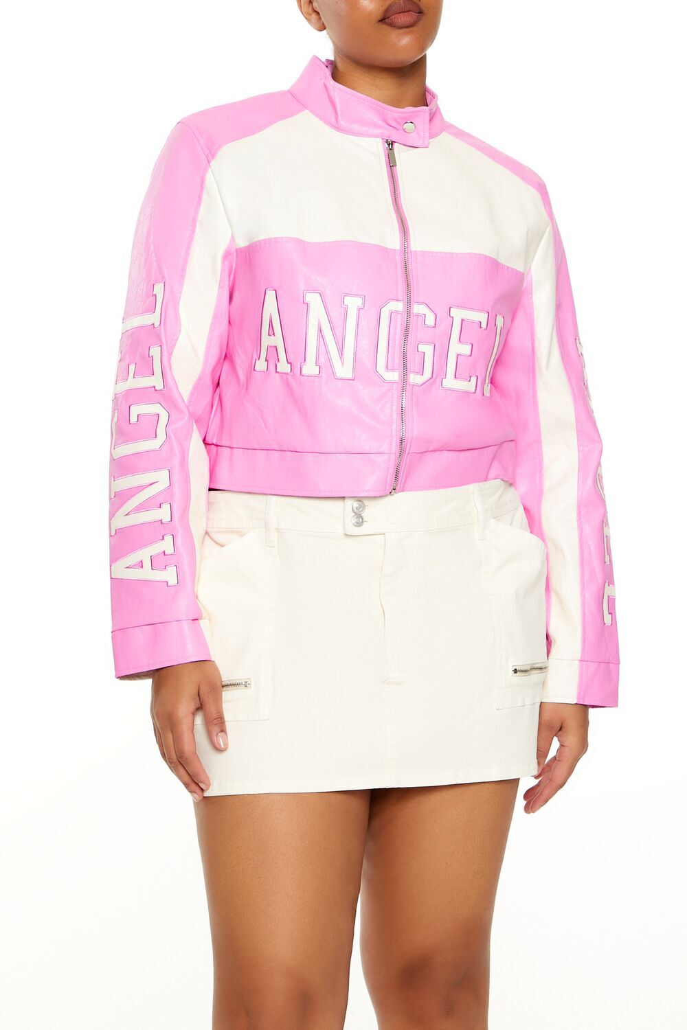 Plus Size Angel Moto Jacket Forever21