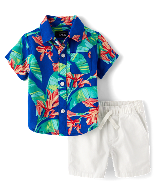 Baby Boys Matching Family Tropical 2-Piece Outfit Set The Children`s Place