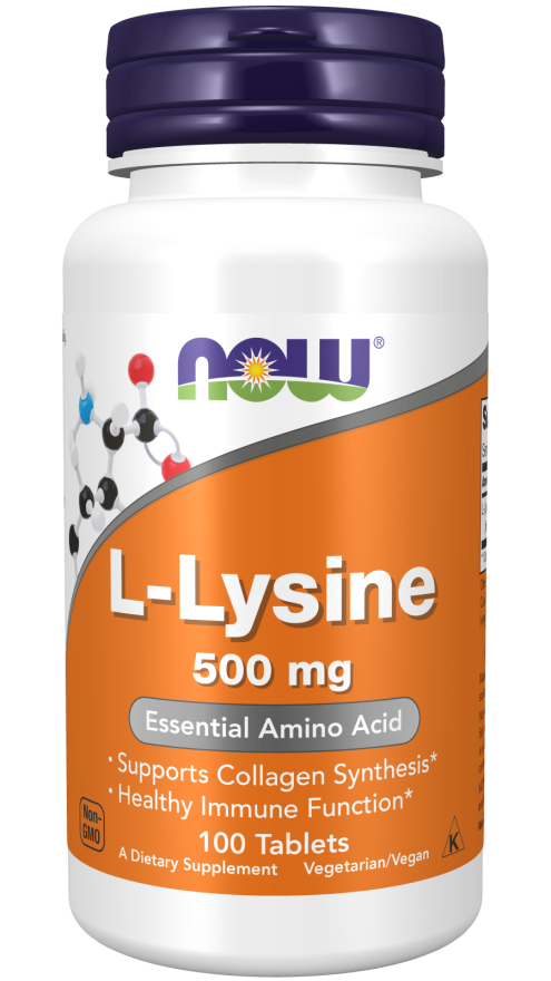 L-Lysine 500 mg Tablets NOW Foods