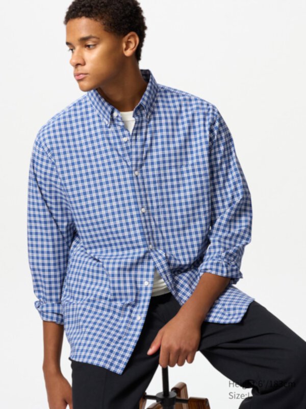 Broadcloth Shirt | Checked Uniqlo