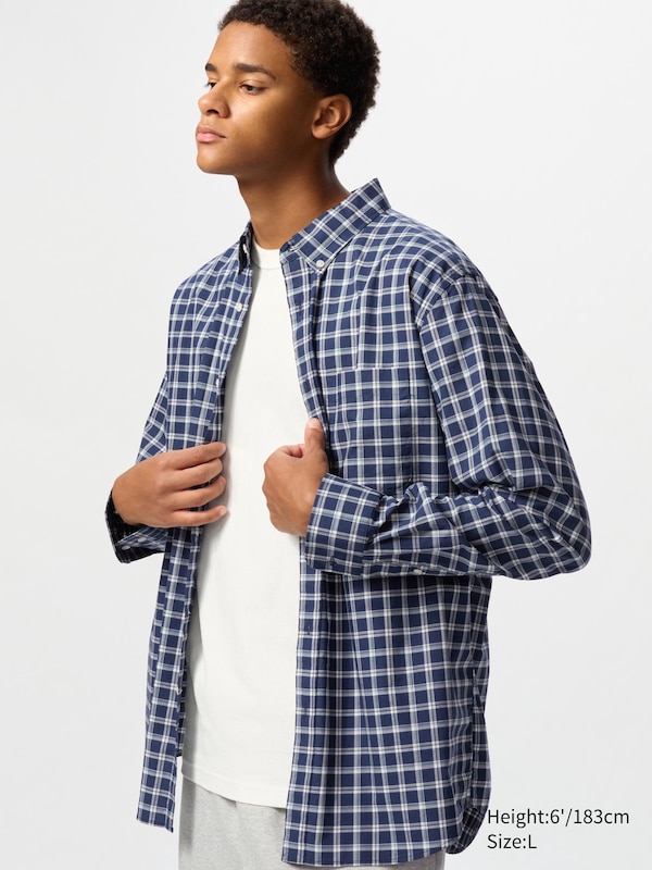 Broadcloth Shirt | Checked Uniqlo