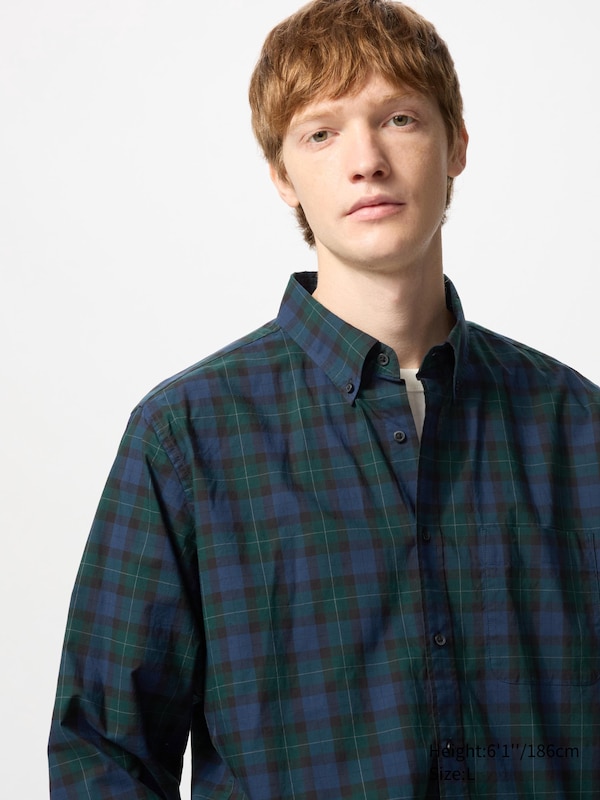 Broadcloth Shirt | Checked Uniqlo