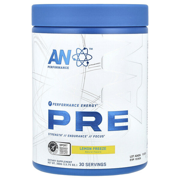 Pre-Workout, Lemon Freeze, 13.75 oz (390 g) Abe