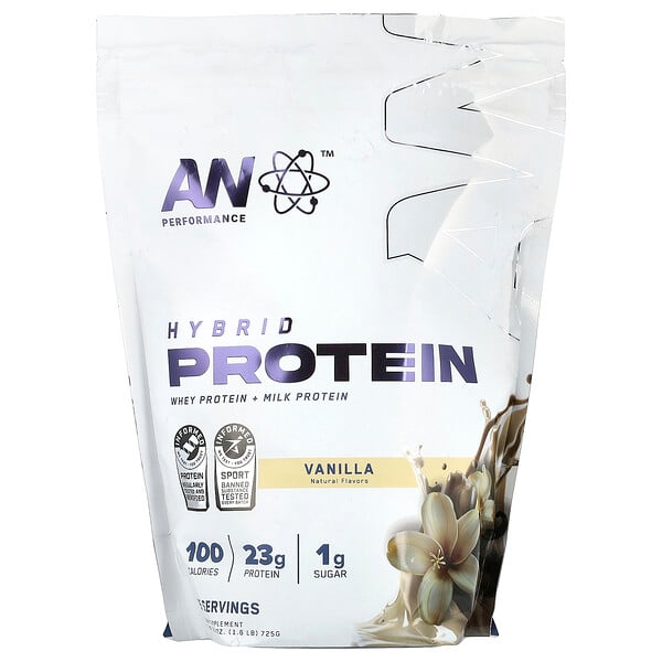 Performance, Hybrid Protein, Vanilla, 1.6 lb (725 g) Abe