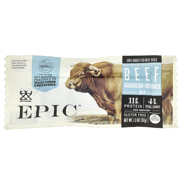 Beef Bar, Barbacoa-Inspired, 1.3 oz (37 g) Epic