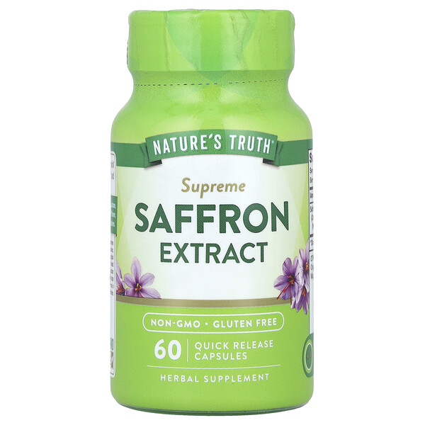 Supreme Saffron Extract, 88.5 mg, 60 Quick Release Capsules Nature's Truth