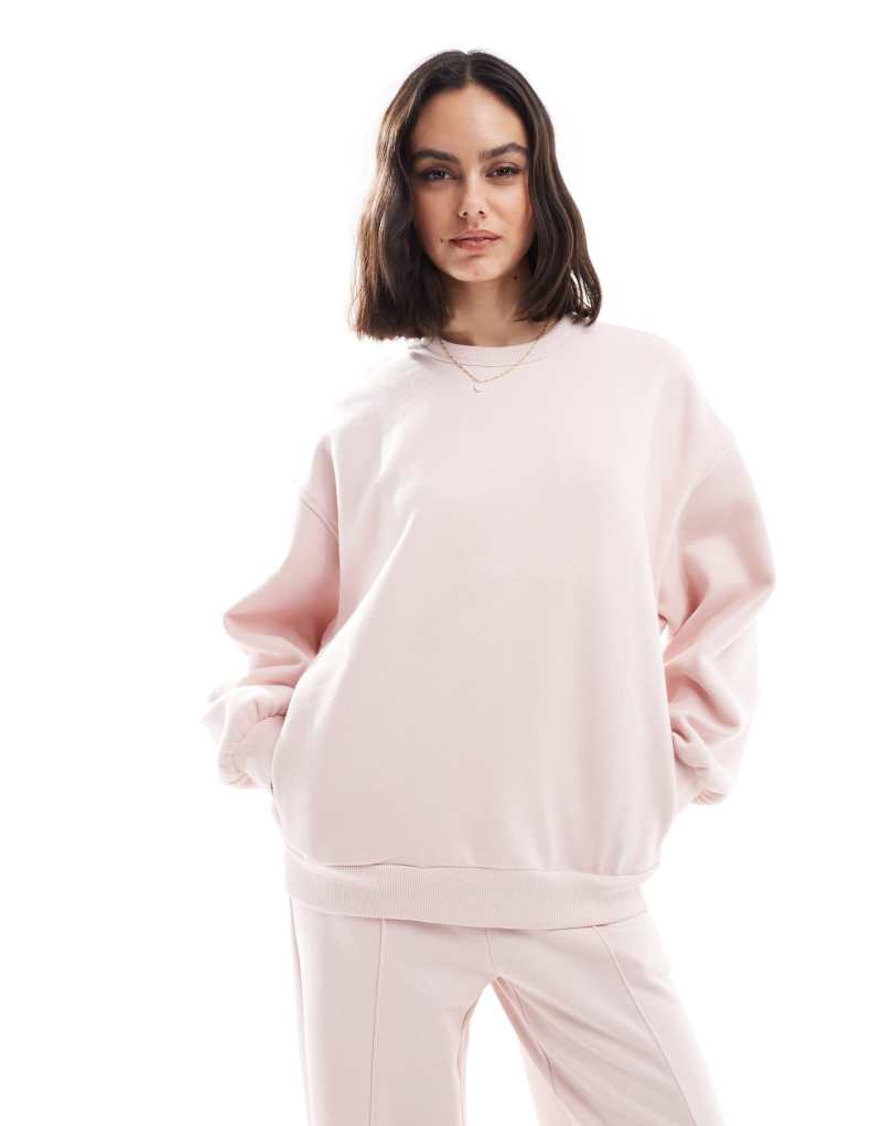 Bershka oversized sweatshirt in pink Bershka