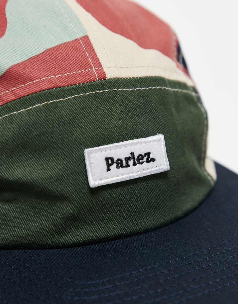 Parlez Auden 4-panel printed logo cap multi Parlez