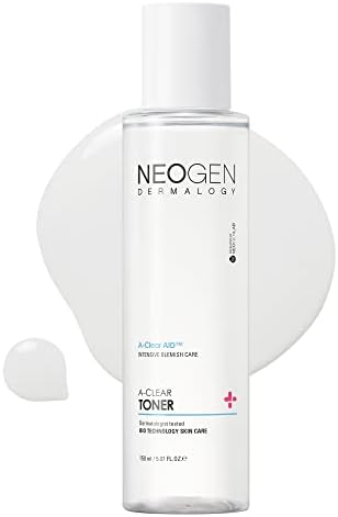 Neogen A-Clear Soothing Acne Pimple Care - Hydrocolloid Blemish Treatment with Gentle and Soothing Korean Skincare (Toner) Neogen Dermalogy