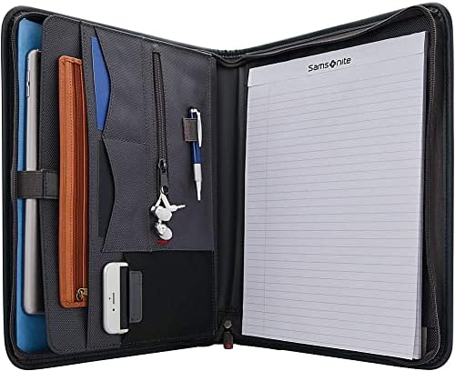 Samsonite Xenon Business Zip Portfolio, Black, One Size Samsonite