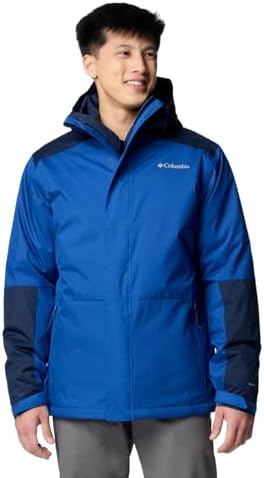 Columbia Men's Point Park Interchange Jacket, Mountain Blue/Collegiate Navy, XX-Large Columbia