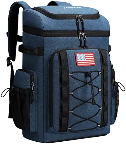 Maelstrom Cooler Backpack,50 Can Insulated Soft Backpack Cooler,Portable Lightweight Leakproof Cooler Bag,Large Capacity Beach Cooler,Waterproof Lunch Backpack for Men Women Maelstrom