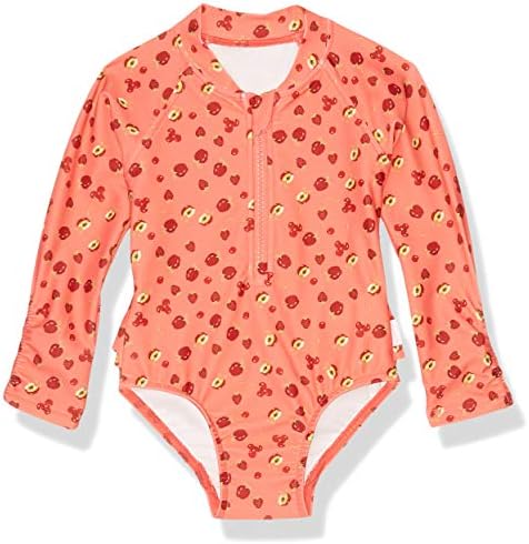 Seafolly Girls' Long Sleeve One Piece Swimsuit with Zip Front Seafolly