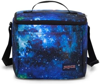 JanSport Super Snack – Insulated Lunch Bag with BPA-Free Liner, Zipper Top Opening, and Adjustable Shoulder Strap, Black JanSport