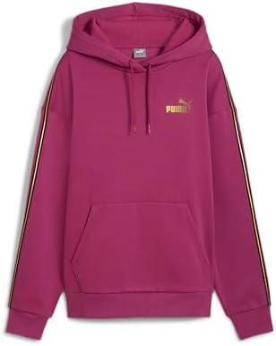 PUMA Women's Essentials Logo Fleece Hoodie (Available in Plus Sizes), Pink Puma