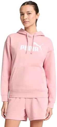 PUMA Women's Essentials Logo Fleece Hoodie (Available in Plus Sizes), Bridal Rose SS25, Medium Puma