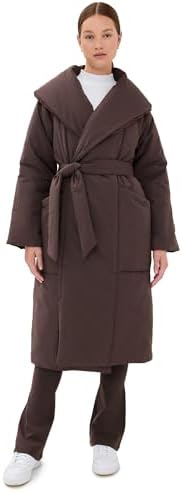 Varley Women's Ana Long Wrap Puffer Coat Varley