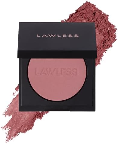 LAWLESS Make Me Blush Talc-Free Velvet Blush - Angel Suede - Premium Blush with Natural Ingredients to Moisturize and Nourish Skin While Imparting a Soft, Silky Finish - 0.18 oz Lawless