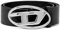 Diesel OVAL D LOGO B-1DR W belt - Belt with D logo buckle Diesel