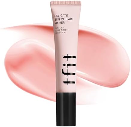 Delicate Silk Veil Art Primer - Korean Makeup, Poreless Matte Makeup Primer for Oily Skin (Lightweight, Hydrating), Blurring Pore Filler, Long-Lasting Blur Effect, 1.01FL. Oz. TFIT