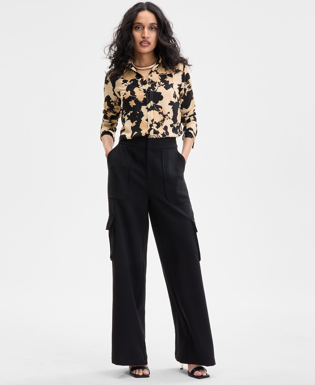 Women's Straight-Leg Cargo Pants, Exclusively at Macy's I.N.C. International Concepts