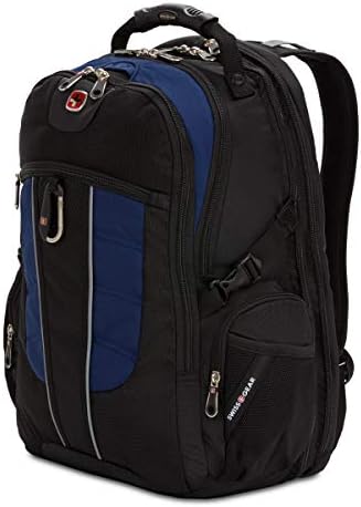 SWISSGEAR 1753 ScanSmart Laptop Backpack. Abrasion-Resistant & Travel-Friendly Laptop Backpack (Black/Navy) SwissGear