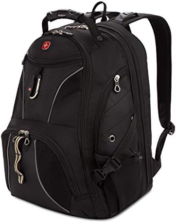 Swiss Gear SA1923 Black TSA Friendly ScanSmart Laptop Backpack - Fits Most 15 Inch Laptops and Tablets SwissGear