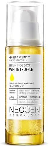 [K-Beauty] Neogen Dermalogy White Truffle Serum in Oil Drop w/ 3 Hyaluronic Acid & Niacinamide | Hydrating Face Oil Korean Glass Skin Serum 1.69 fl oz Neogen Dermalogy