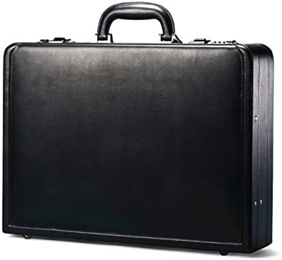 Samsonite Bonded Leather Attache, Black, One Size Samsonite