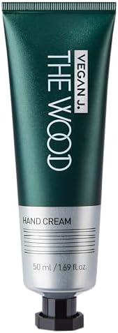 The Wood Hand Cream | Deep Hydration with Shea Butter | Fast-Absorbing, Non-Sticky, Vegan & Cruelty-Free Hand Care with Woody Amber Green Scent (1.69 fl.oz.) VEGAN J.