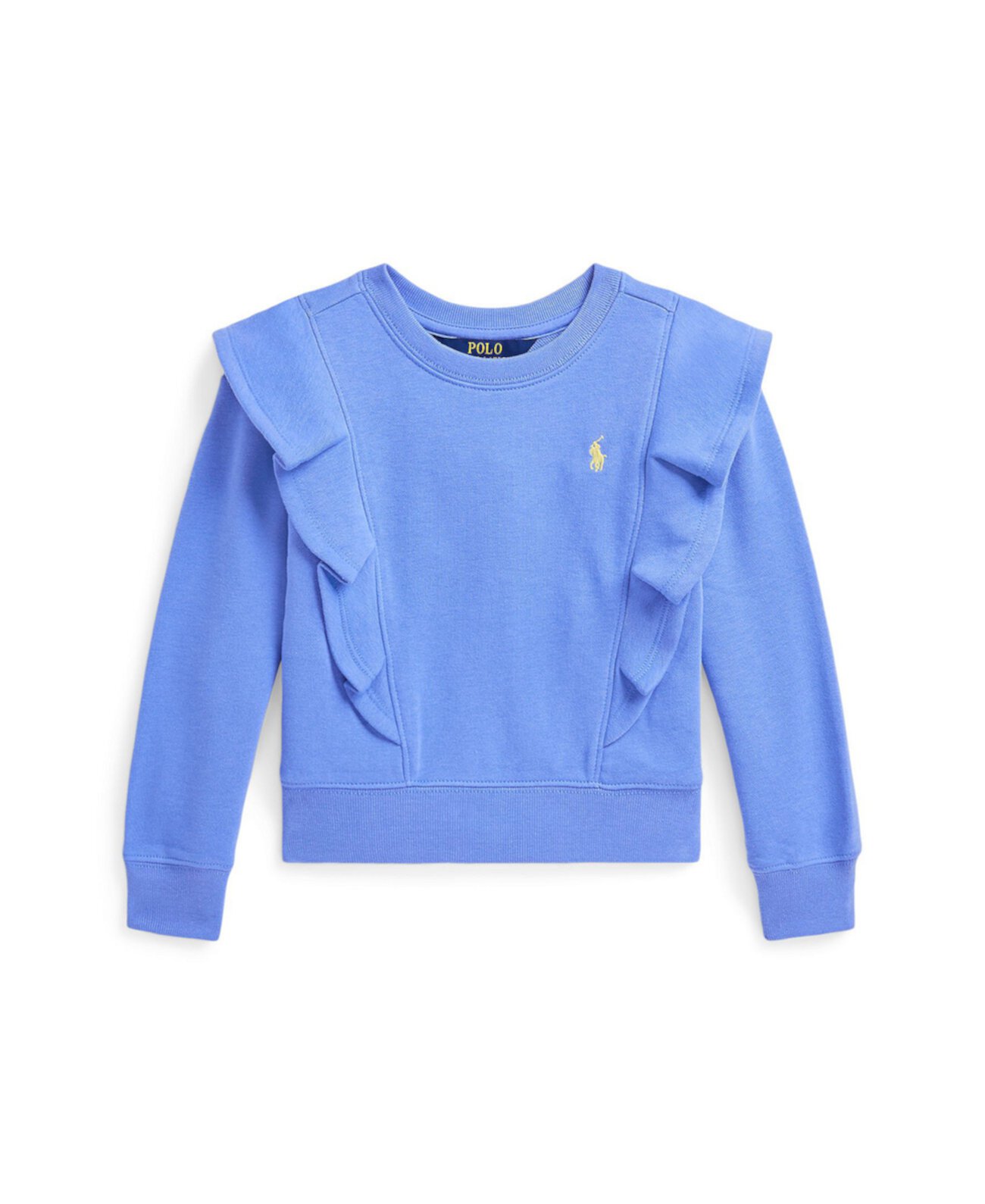 Toddler and Little Girls Ruffled French Terry Sweatshirt Polo Ralph Lauren