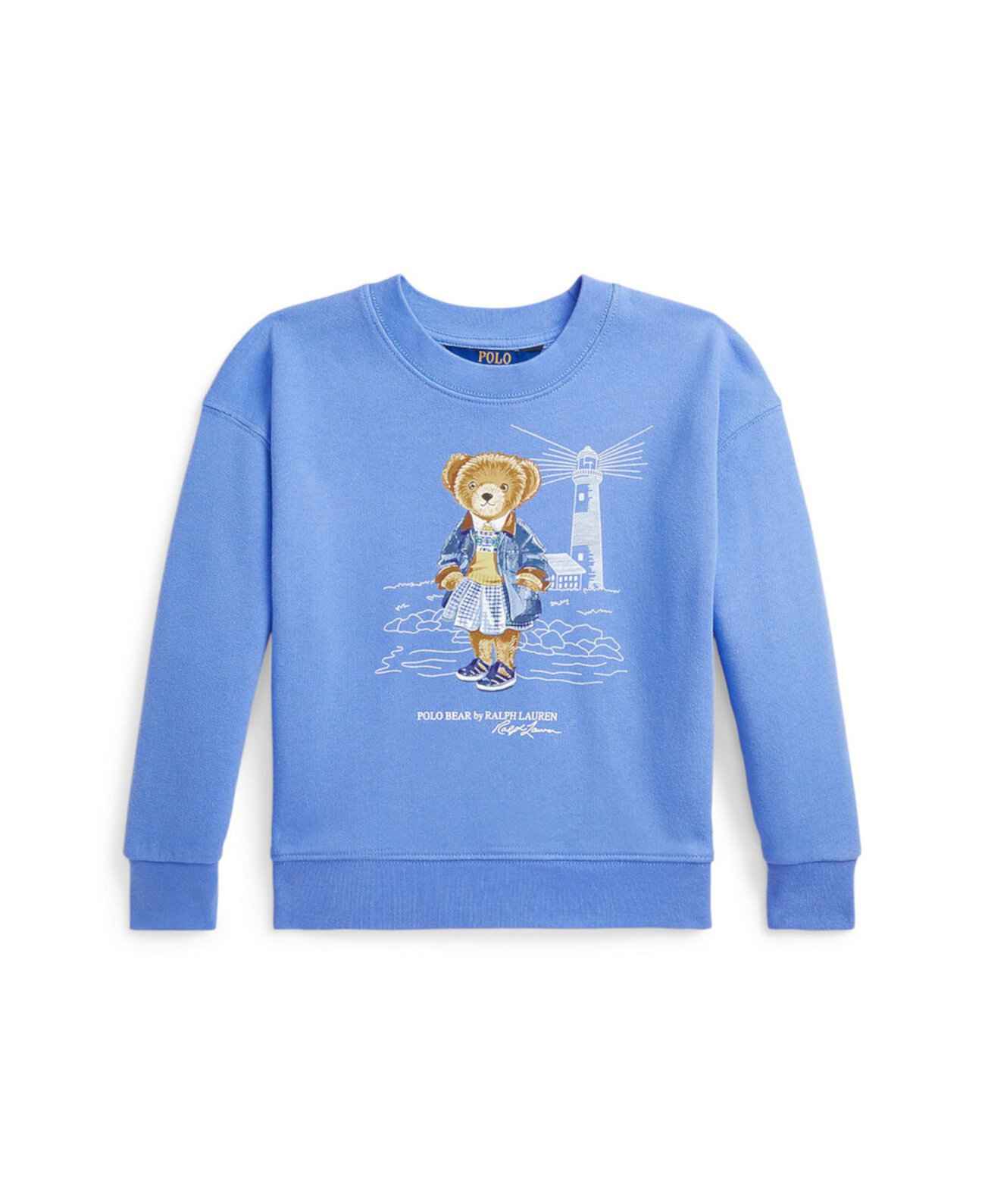 Toddler and Little Girls Polo Bear Terry Sweatshirt Polo Ralph Lauren