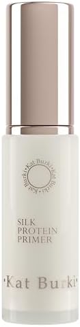 Kat Burki Silk Protein Primer. Skincare & Makeup Skin Perfecting Prep with Hyaluronic Acid and Silk Amino Proteins to Hydrate & Plump Skin for a Fresh, Airbrushed, and Smoother Appearance, 1 fl. oz. Kat Burki