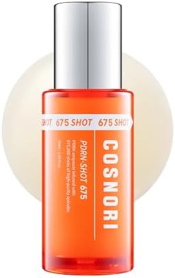 COSNORI PDRN-Shot 675 - Korea Facial Serum with 675,000 high purity spicules - Turnover K-Beauty Face Serum with High Nutrition Salmon DNA PDRN - Intensive facial first essence (50ml / 1.69 fl. oz.) Cosnori