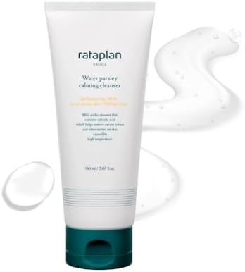 RATAPLAN Water Parsley Calming Cleanser, Acid-Balanced, BHA Salicylic Acid, Remove Sebum Harmful Bateria 5.07 fl.oz 150ml RATAPLAN