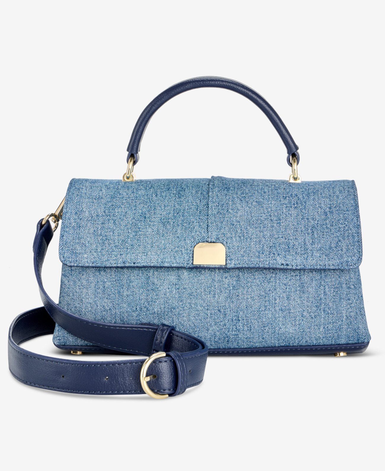 Kristt Small Denim Top Handle Crossbody, Exclusively at Macy's On 34th