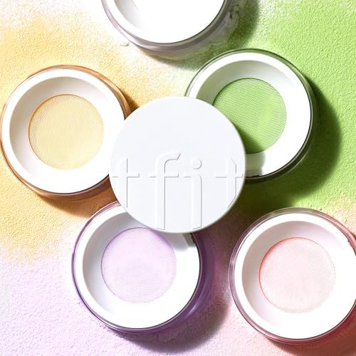 Translucent Set Finishing Powder - Sebum Control Face Loose Powder, Matte & Silky Finish, Lightweight, Long-lasting, Korean Makeup, 0.24 Oz. (01 White, 0.24 Oz.) TFIT