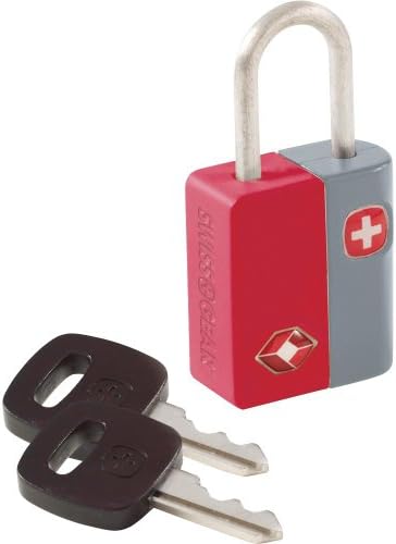 SwissGear TSA-Approved Travel Sentry Luggage Locks - Set of 2 Mini Locks with 2 Keys, Red, One Size SwissGear