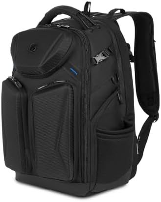 SwissGear The Gamer Elite-Gaming Laptop Bag, Black/Blue, 19.5 Inch SwissGear