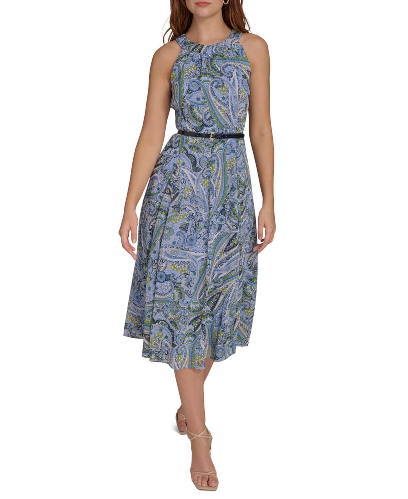 Women's Paisley-Print Chiffon Midi Dress Tommy Hilfiger