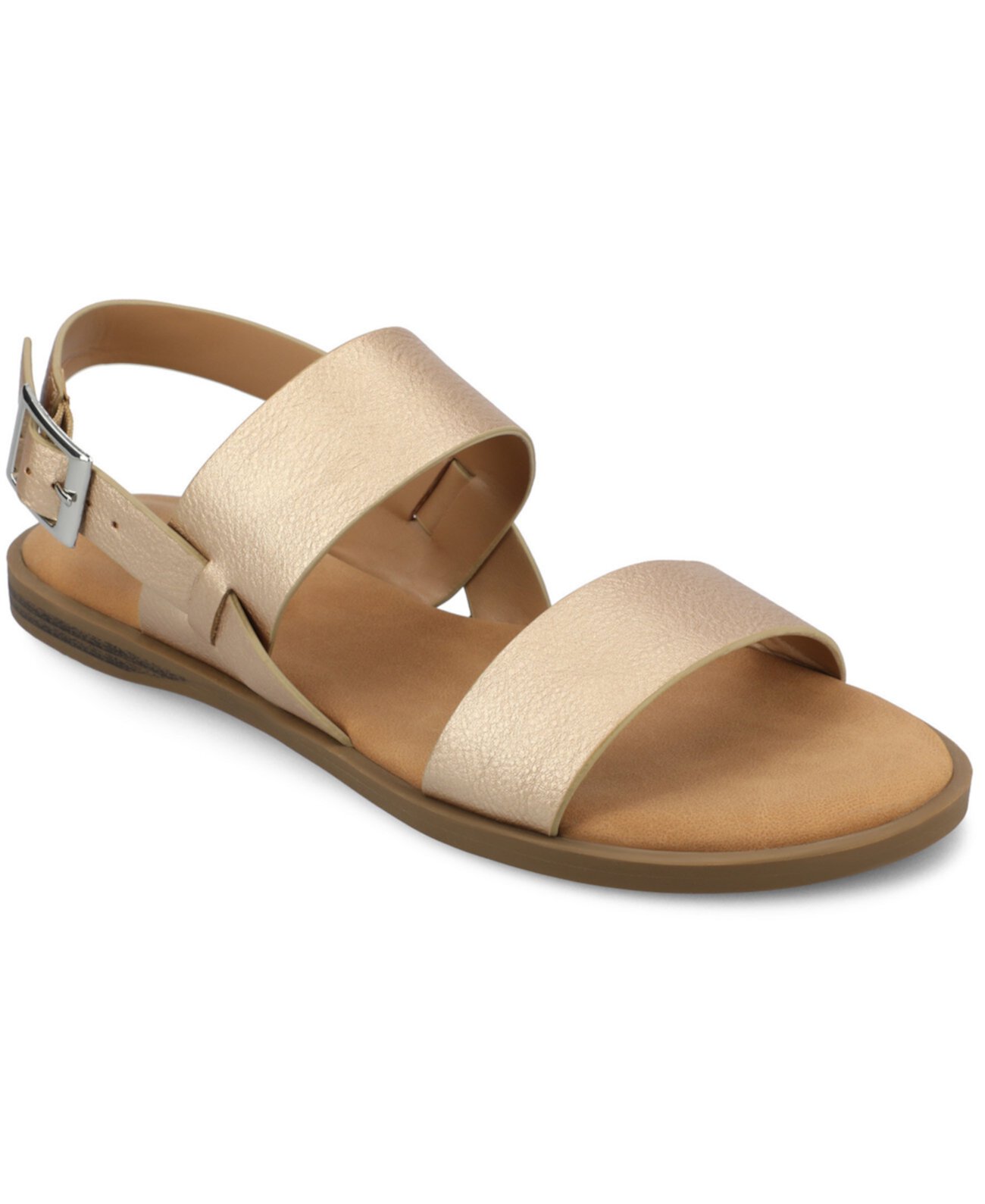 Women's Lavine Round Toe Flat Sandals Journee Collection