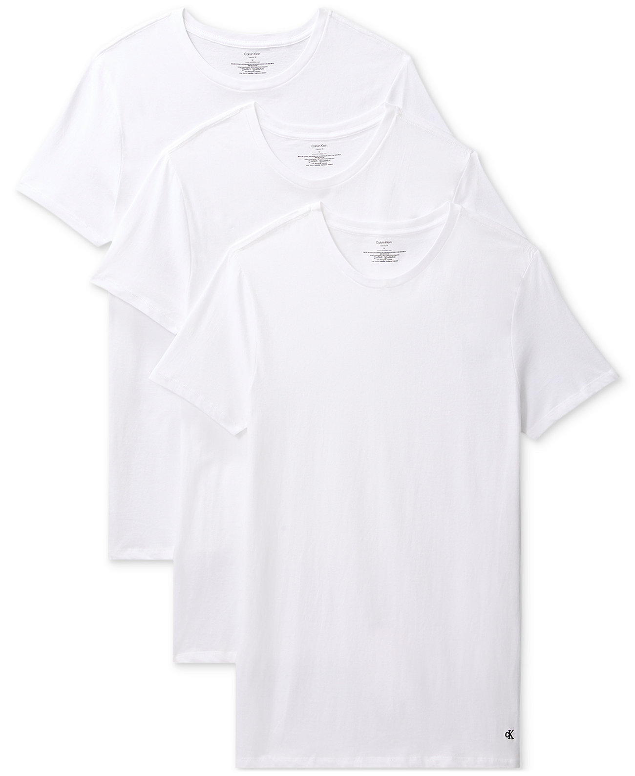 Men's 3-Pack Cotton Classics Crewneck T-Shirts Calvin Klein