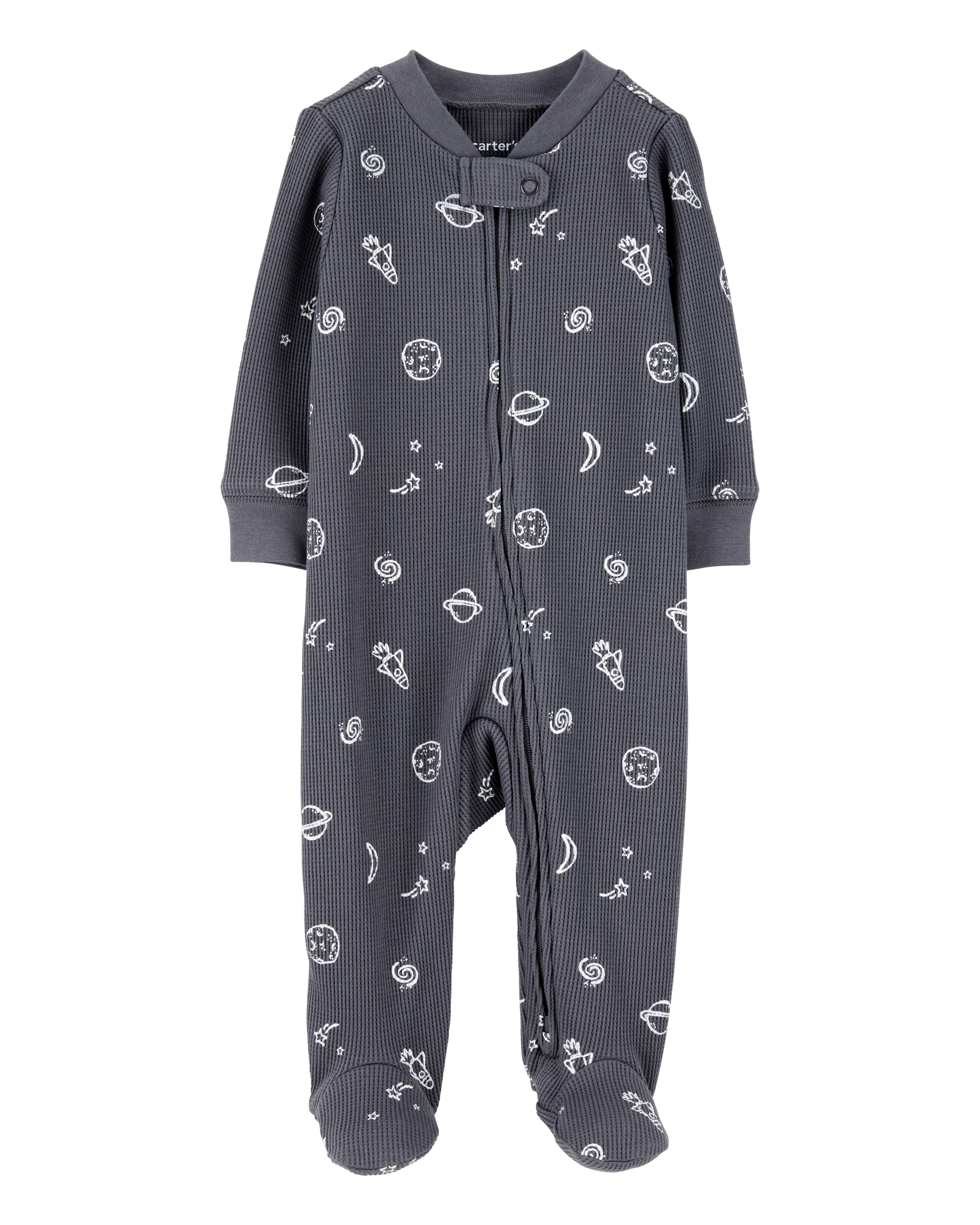 Baby Space Print 2-Way Zip Thermal Sleep & Play Carter's