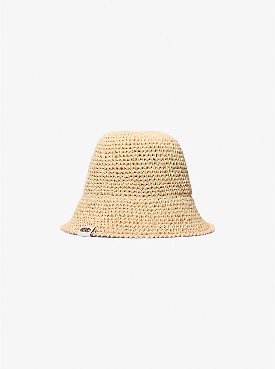 Crochet Straw Bucket Hat Michael Kors