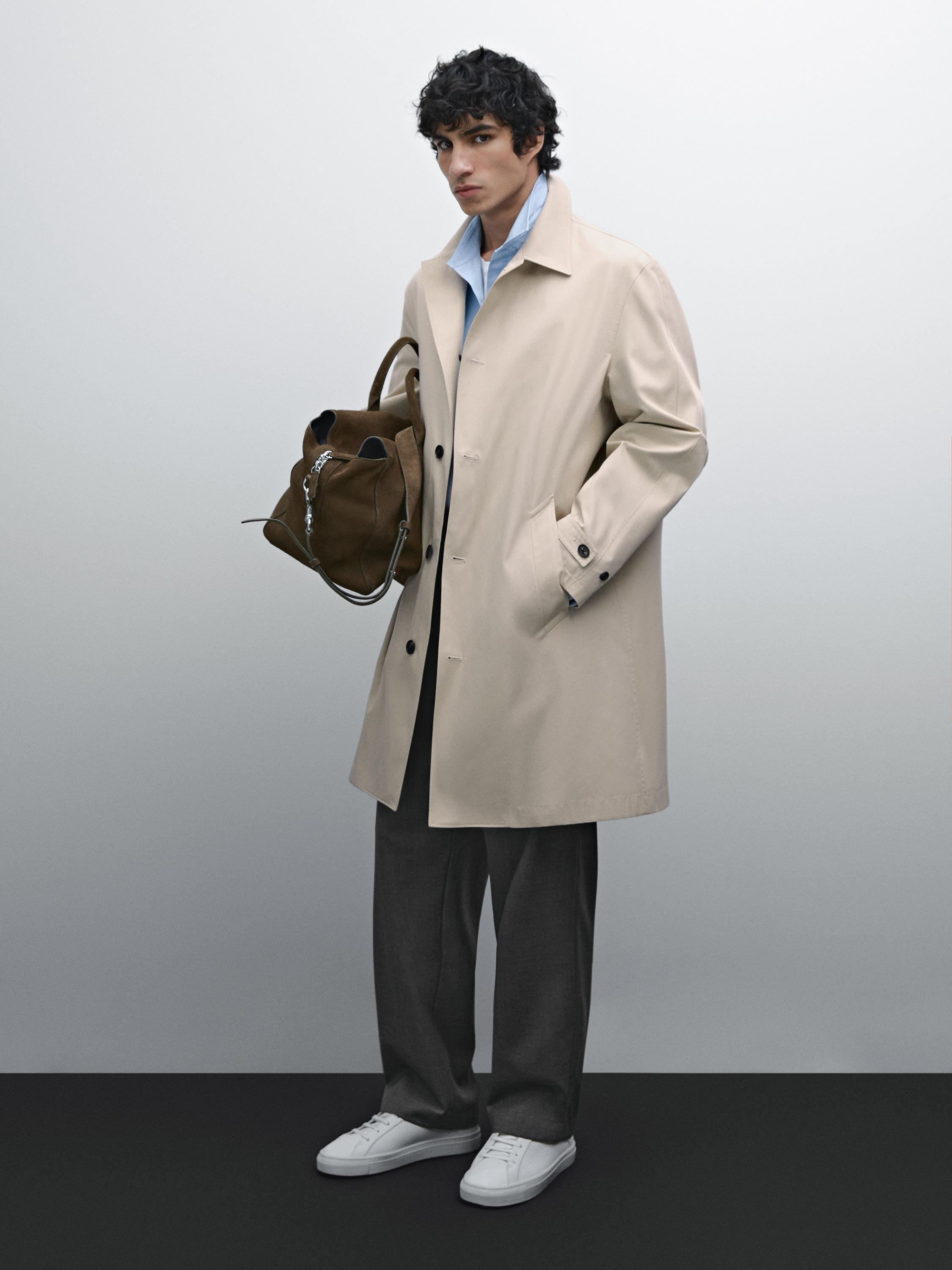 100% cotton trench coat Massimo Dutti