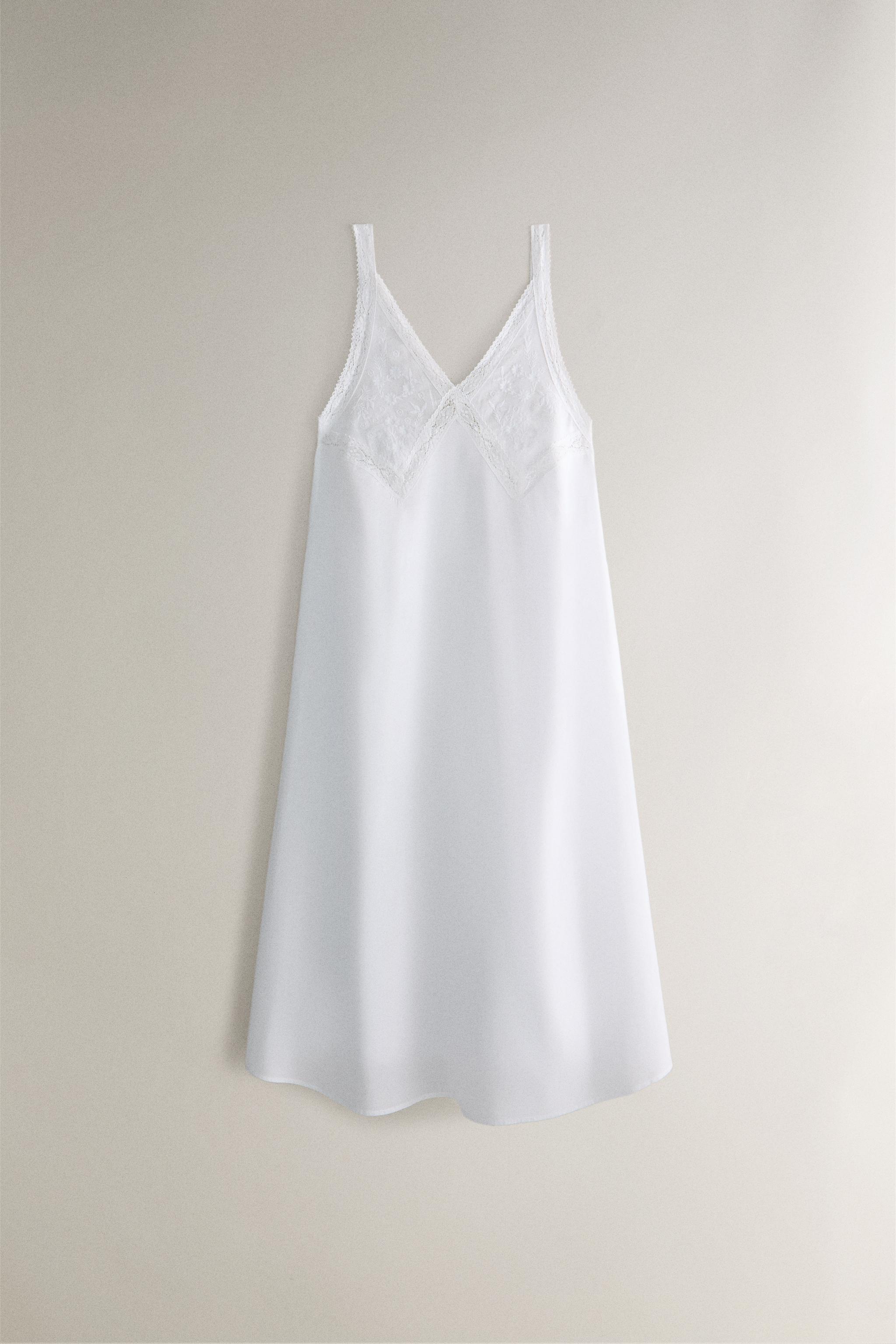 EMBROIDERED COTTON NIGHTGOWN Zara Home