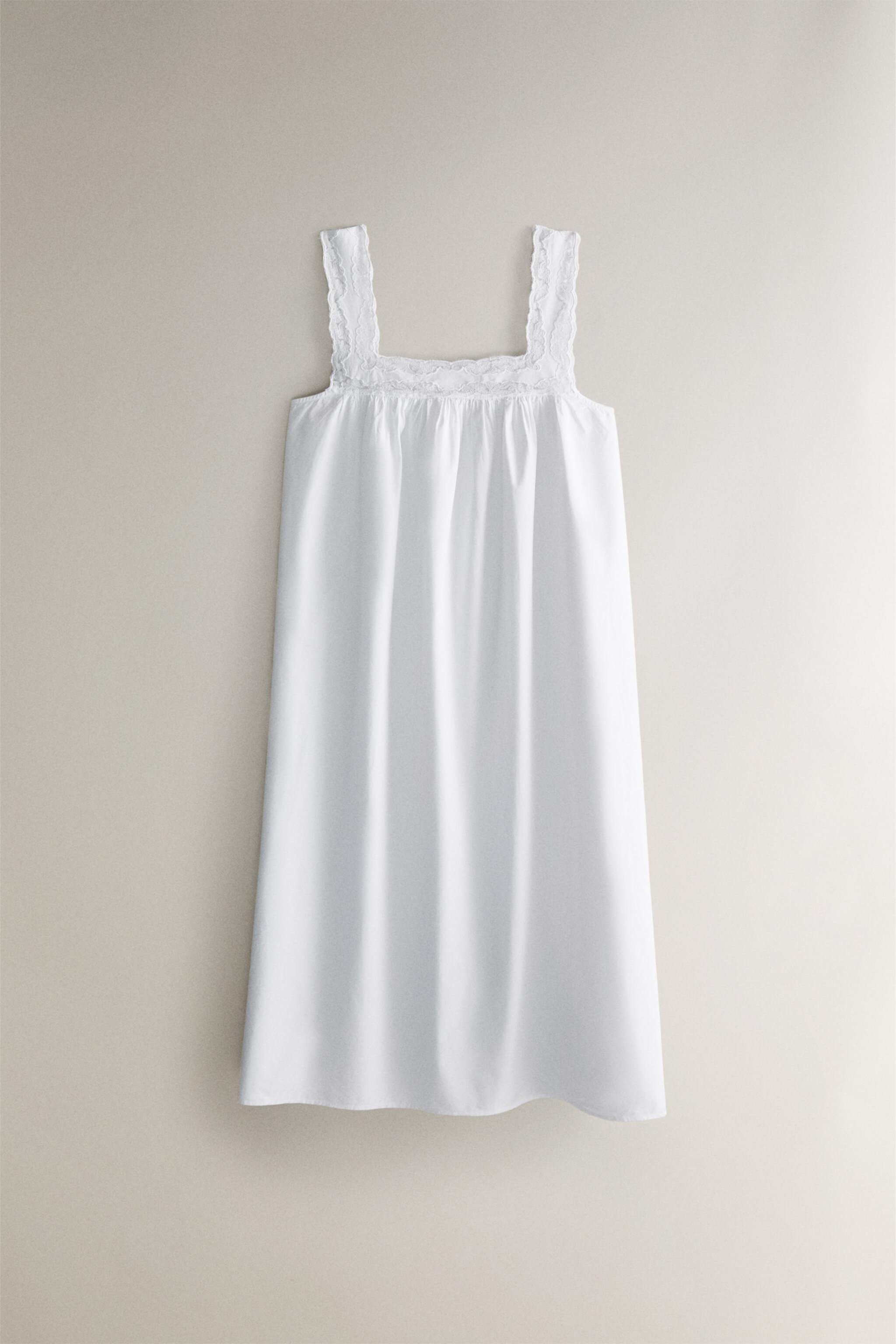 EMBROIDERED COTTON NIGHTGOWN Zara Home